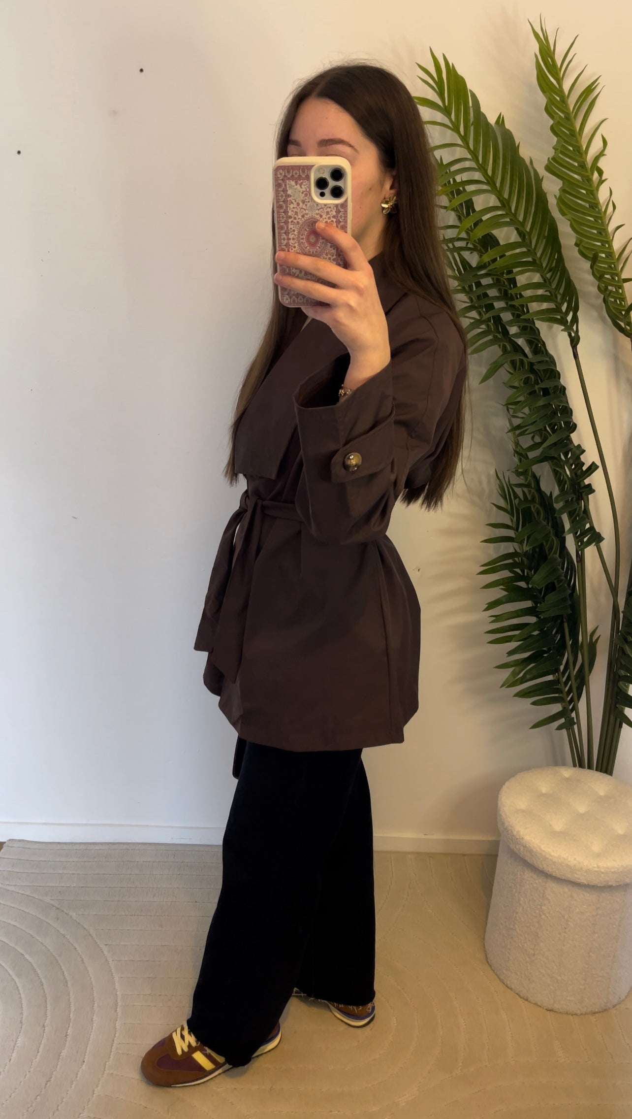 Trench mi-long • Marron