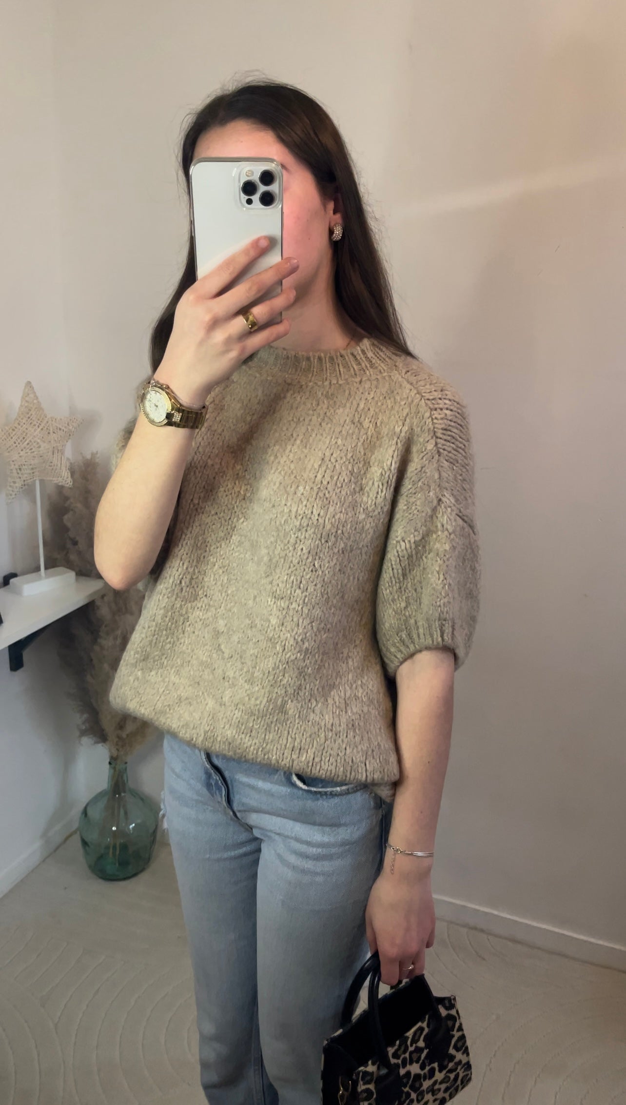 Pull Léa Beige