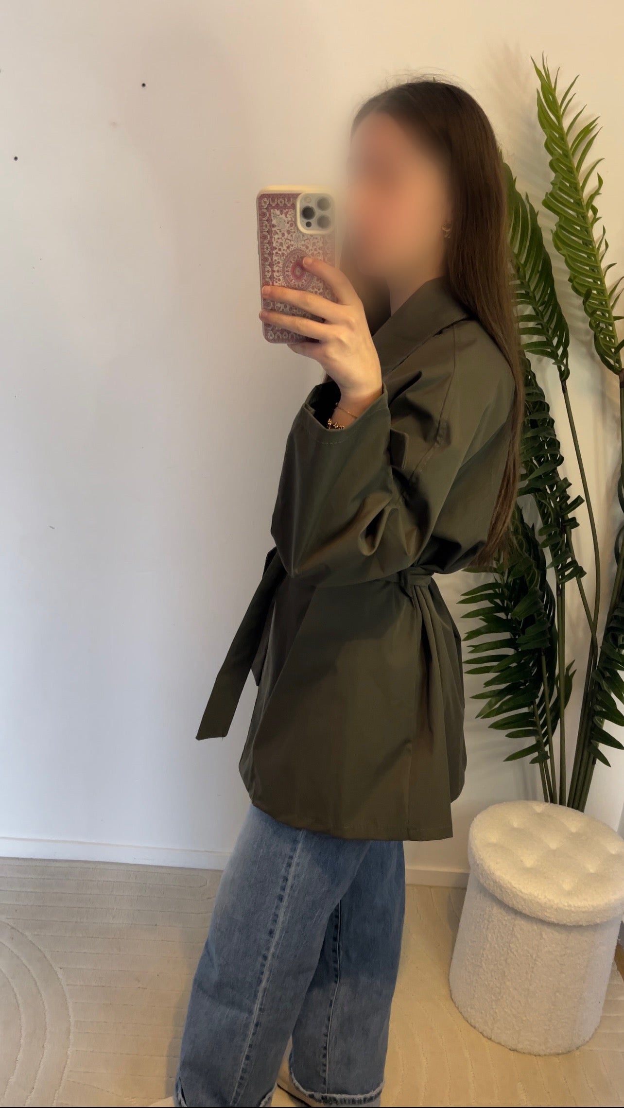 Trench mi-long • Kaki