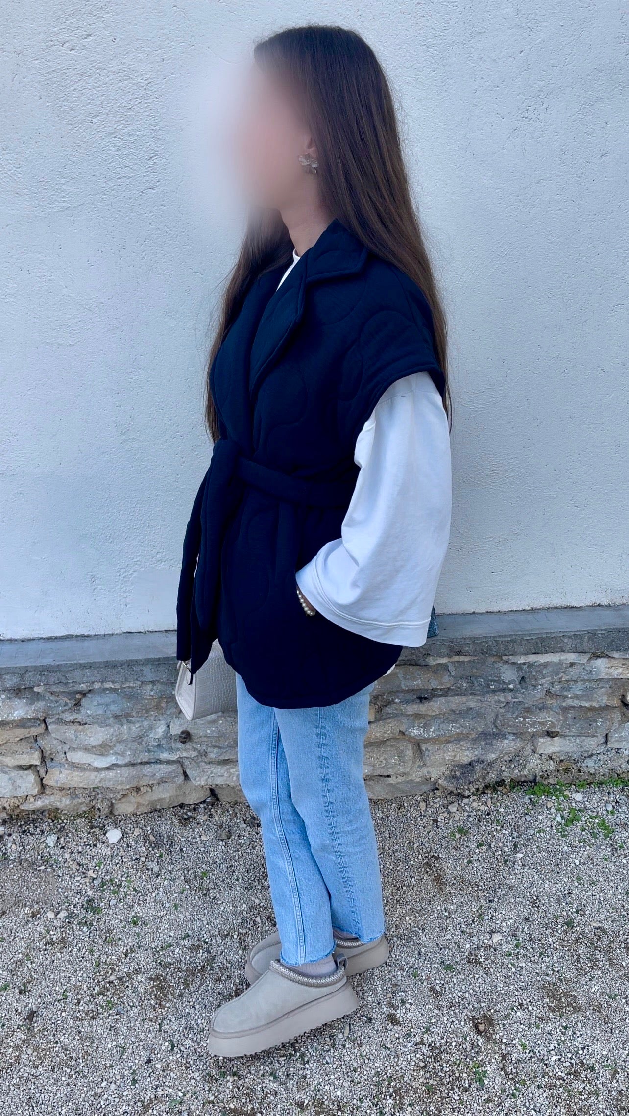 Veste matelassée • Bleu marine