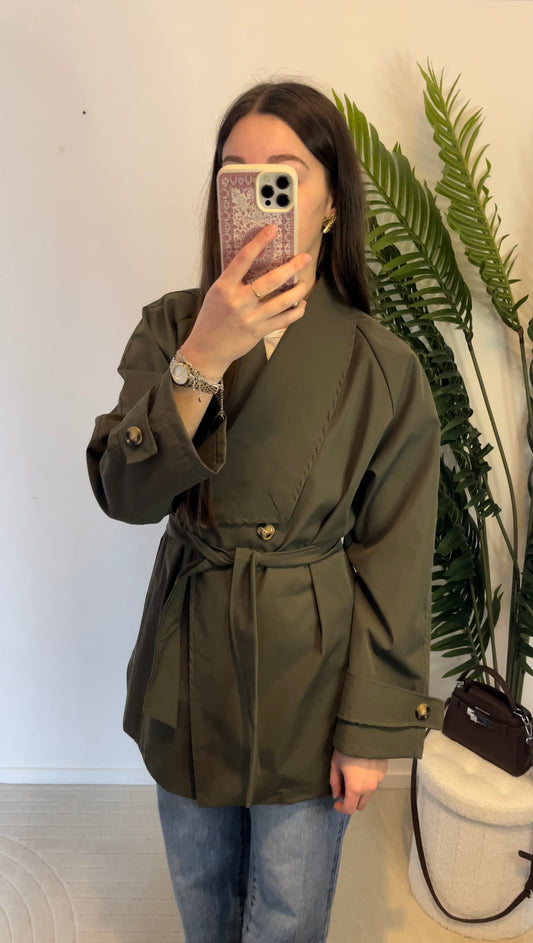 Trench mi-long • Kaki