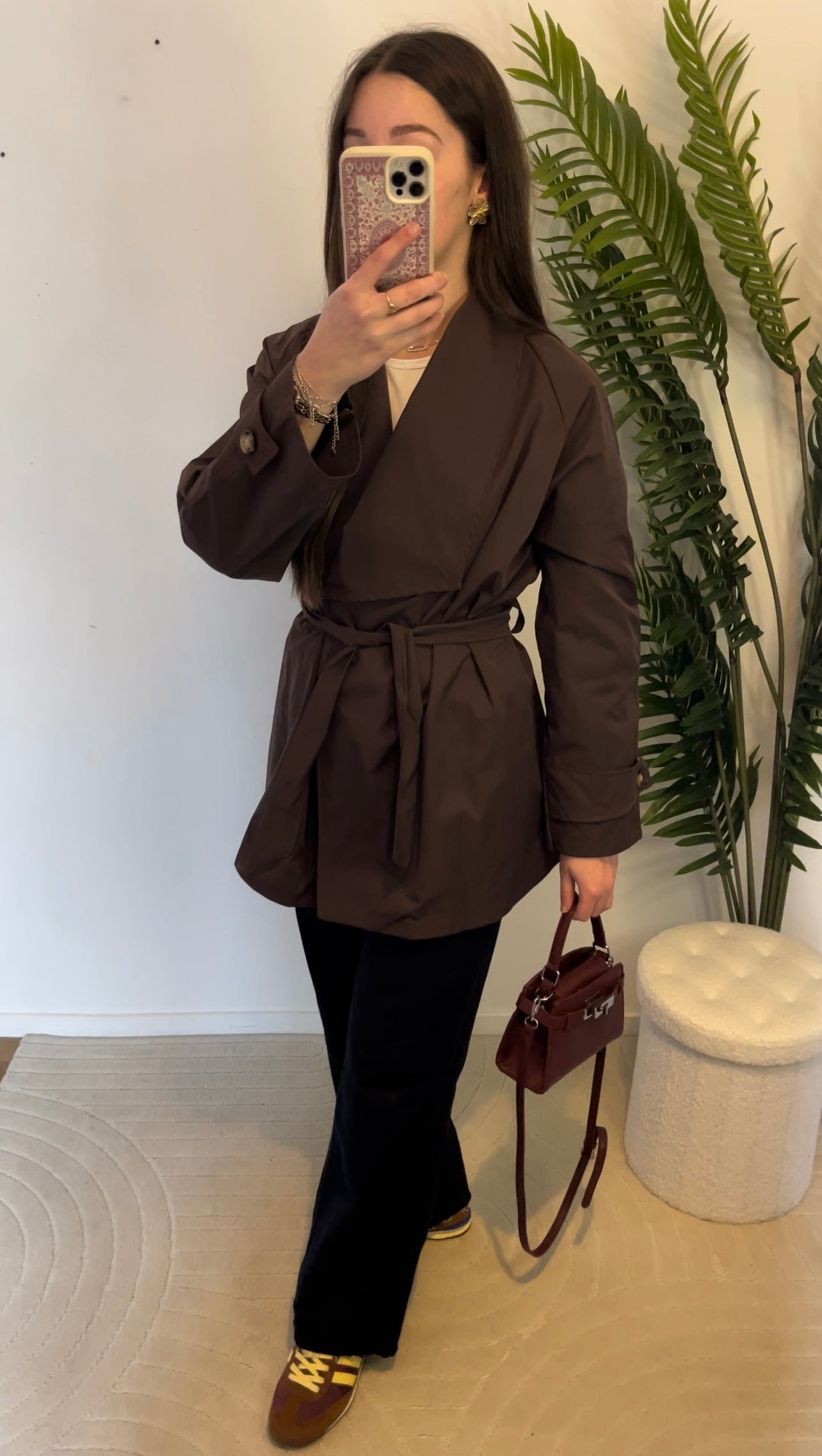 Trench mi-long • Marron