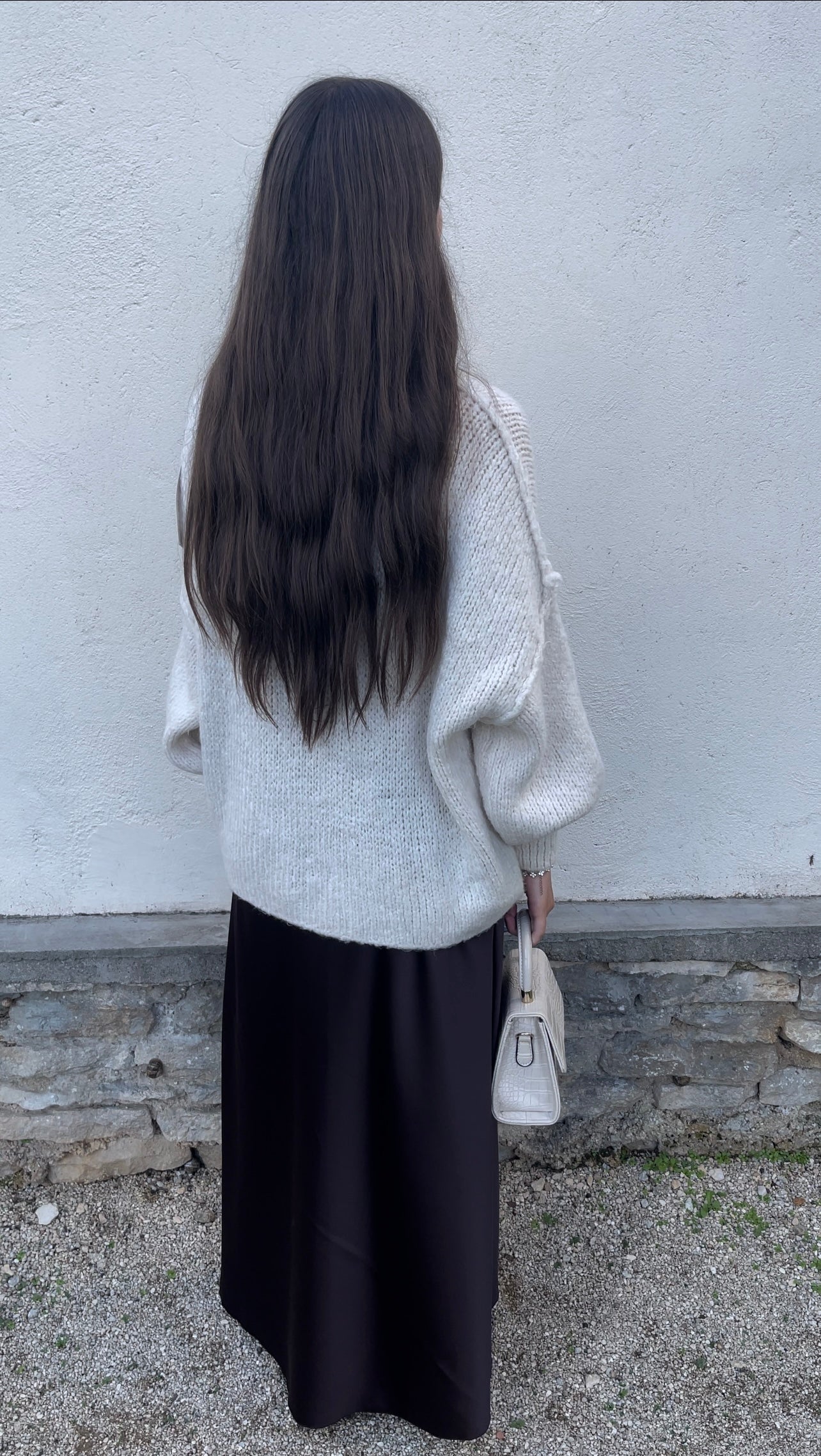 Jupe satinée • Choco