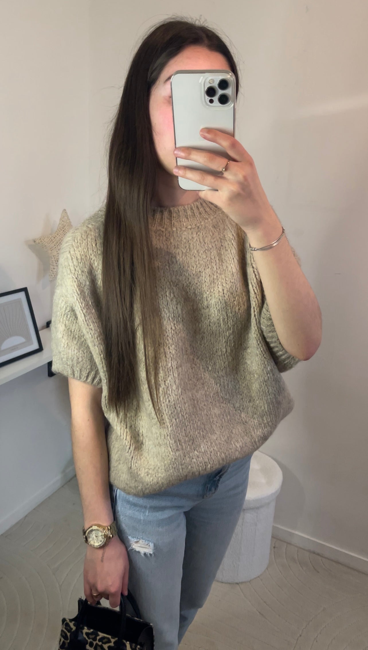Pull Léa Beige