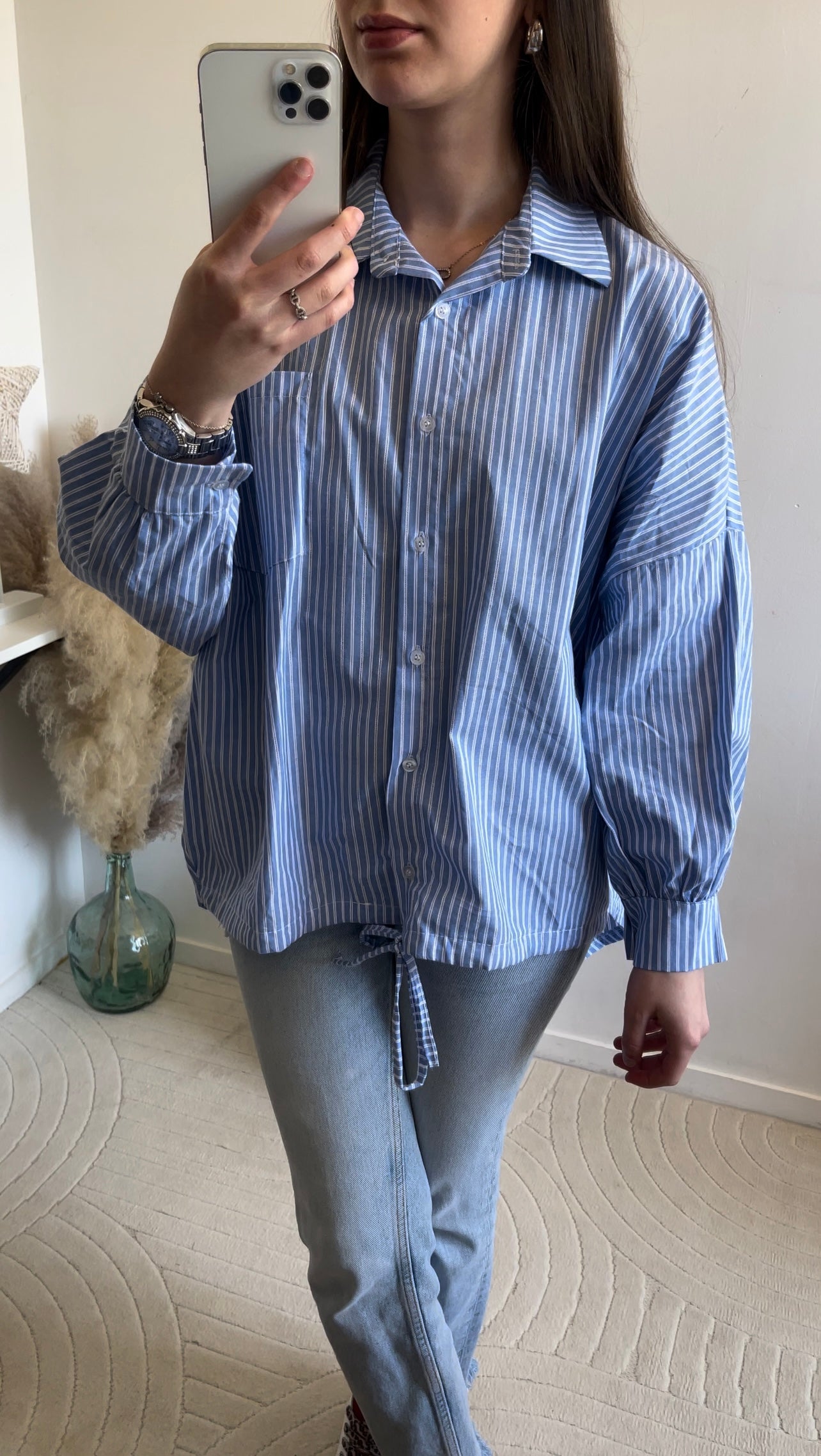 Chemise Nina bleue