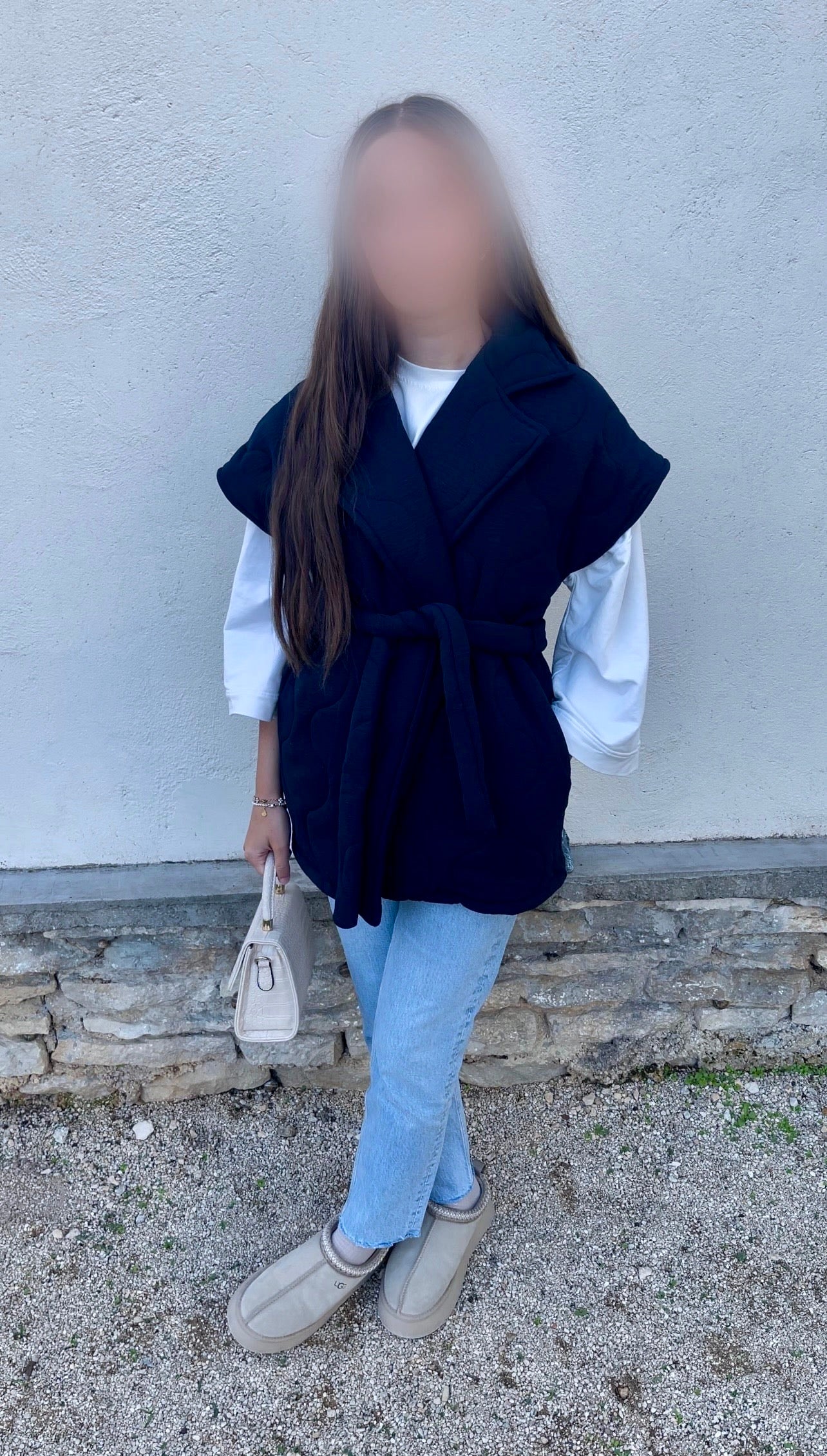 Veste matelassée • Bleu marine