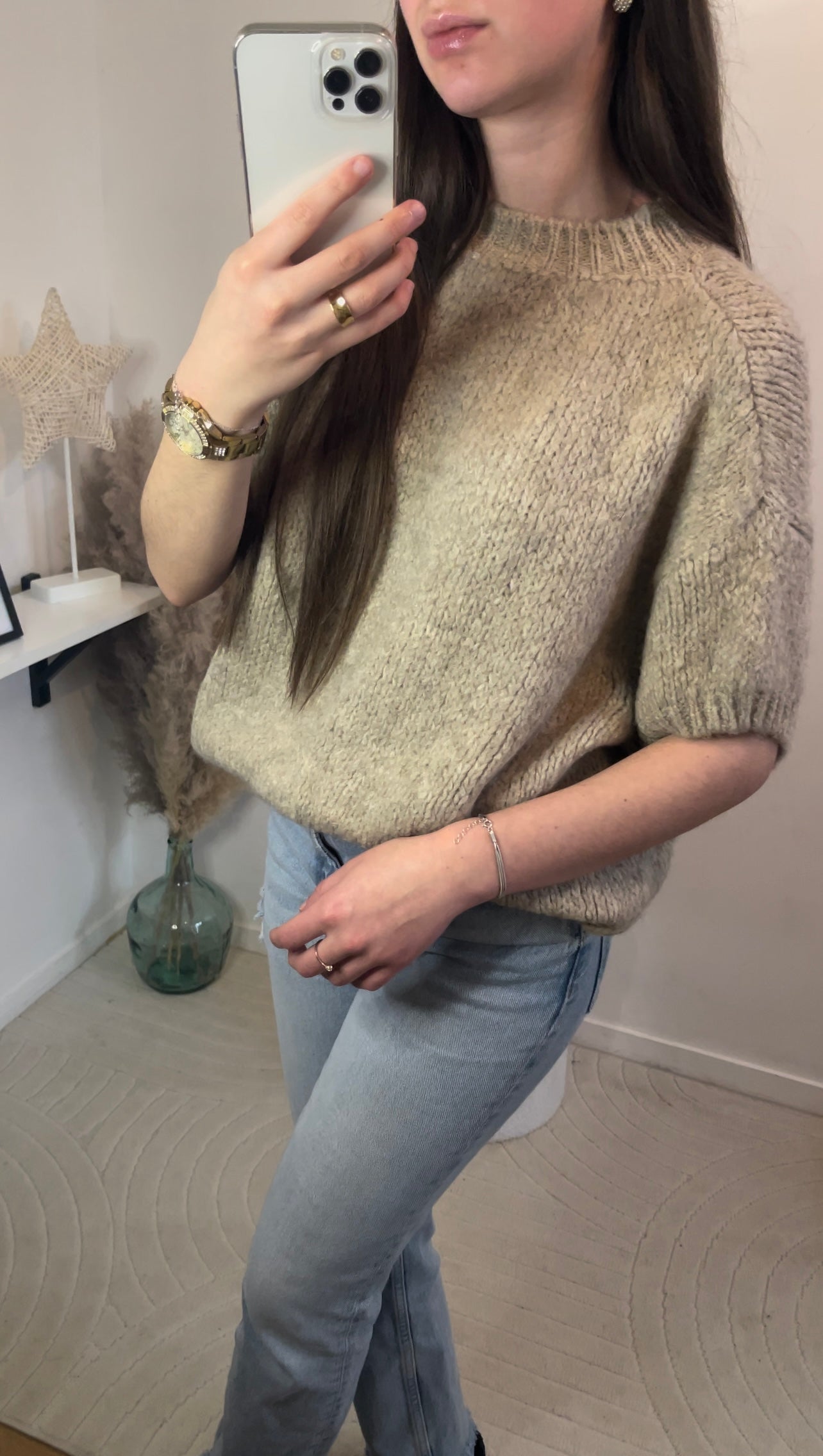 Pull Léa Beige