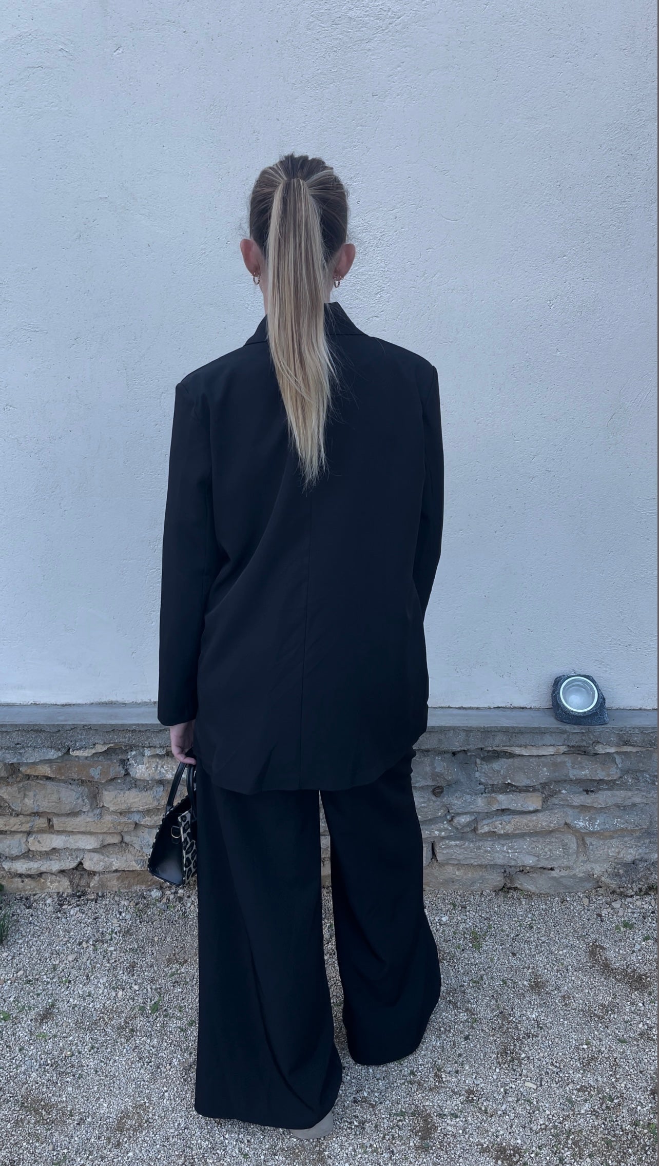 Ensemble blazer à poches • Noir