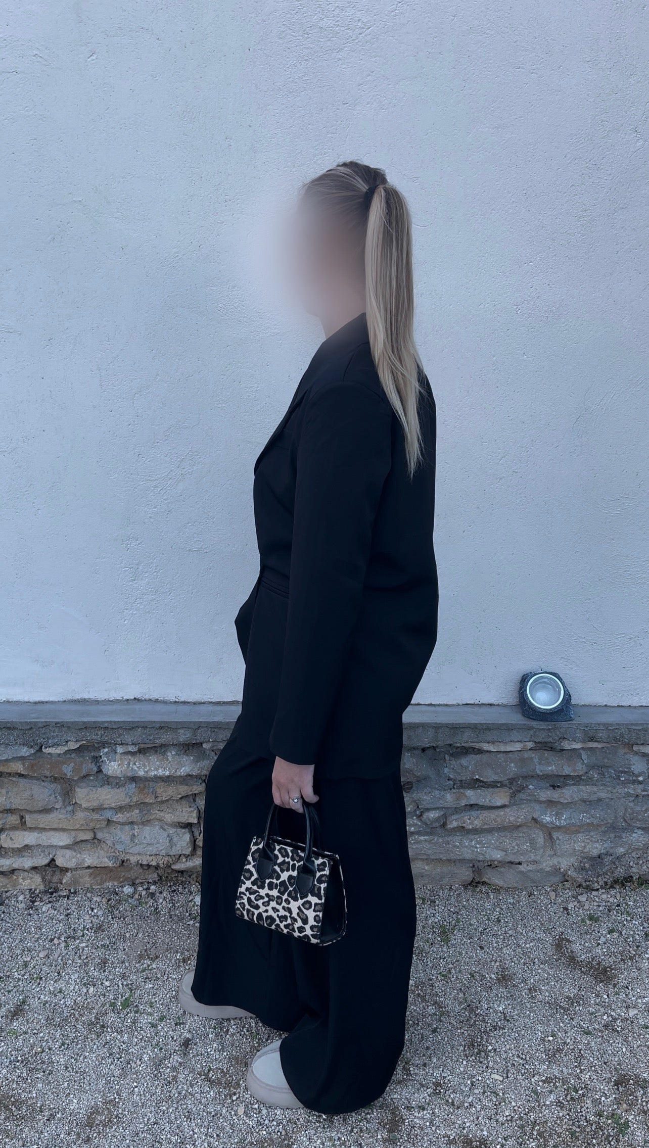 Ensemble blazer à poches • Noir